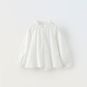 Zara Kids White Button-Up Shirt